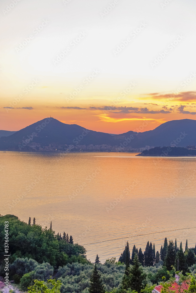Budva am Abend, Montenegro, Budva