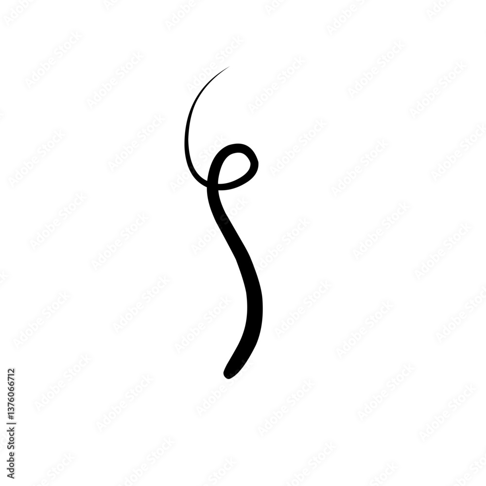 Hair Strand Vector Hair Strand Vector