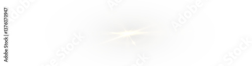 PNG Festive glitter with illumination, illustration, and neon projection. Magic light effect, lens explosion, sunlight glow, and transparent star glare. Futuristic ray, bokeh flare, stadium spotlight