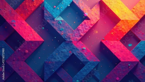 Abstract geometric shapes forming a repeating design , print, gold, fabric