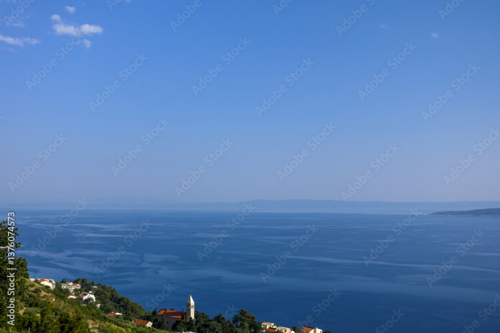 Küstenstrasse, Brela, Dalmatien, Kroatien