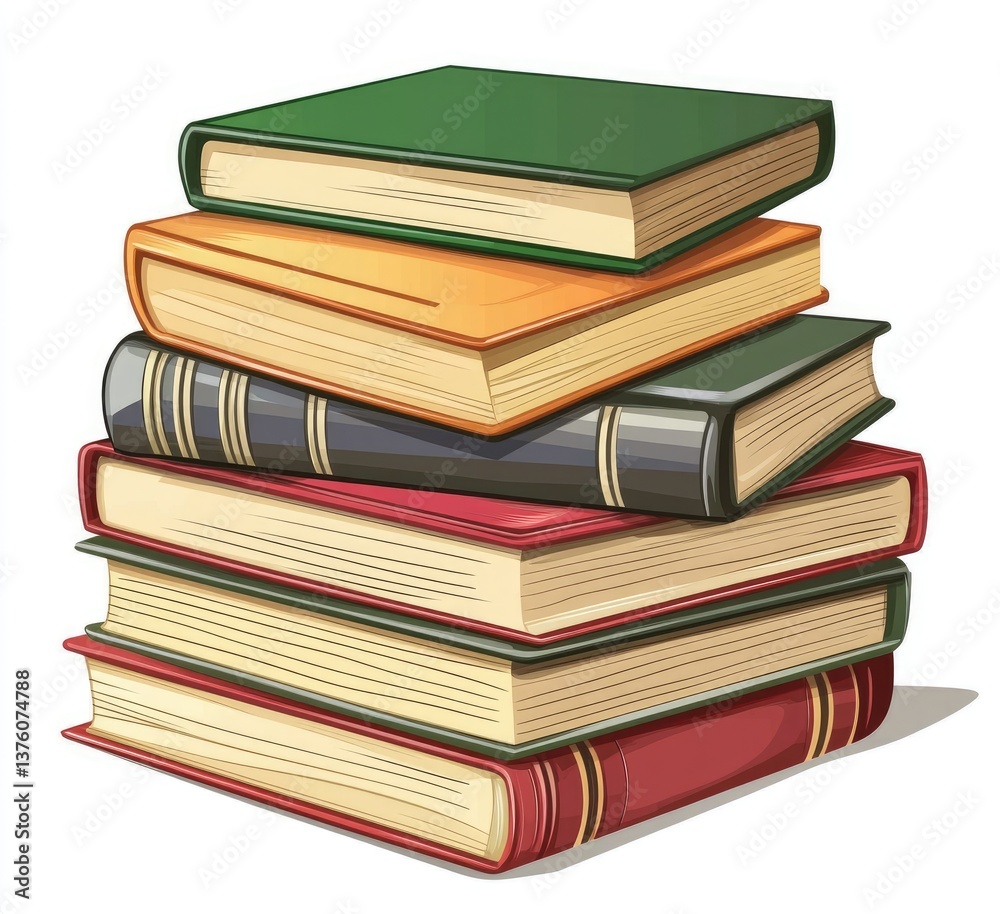 Stack of colorful books (3) Stack of colorful books (3)