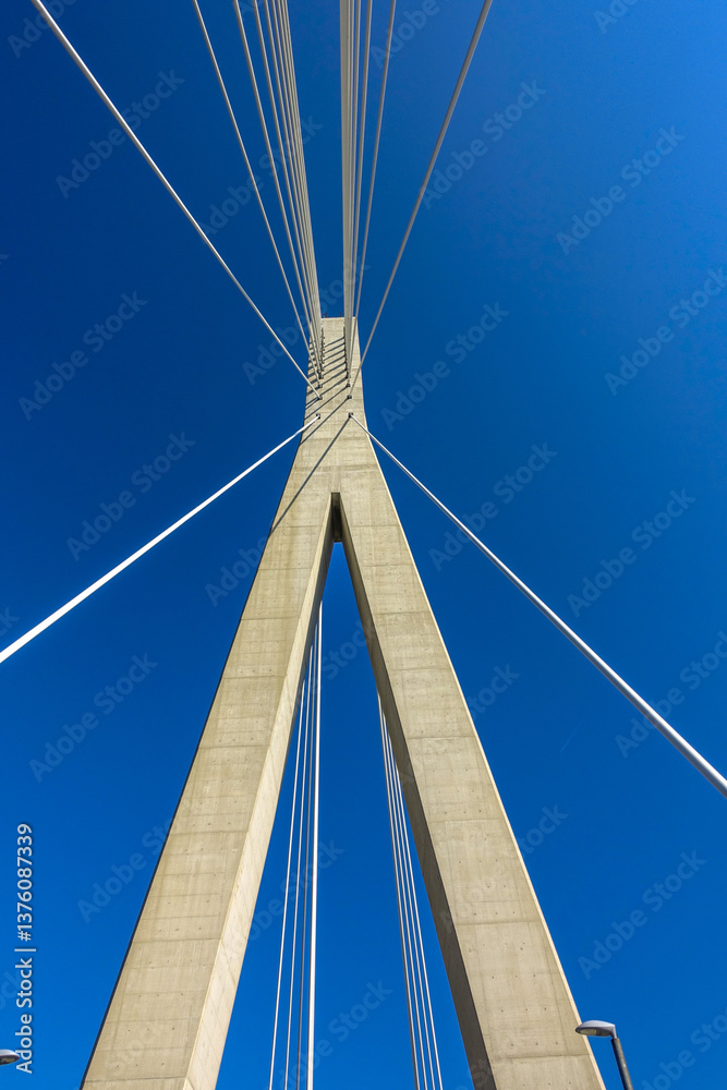 Schrägseilbrücke, Most Dr. Franja Tudmana, Dubrovnik, Dalmatie