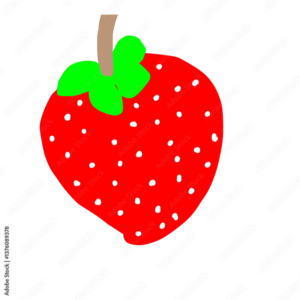 Fototapeta premium strawberry isolated on white background