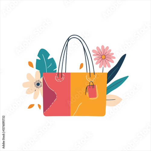 vector illustration of shopping bags