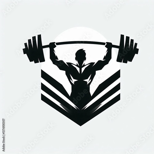 Here are a few title options for the weightlifting logo design