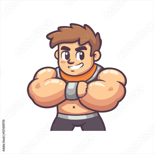 illustration of cartoon boxer