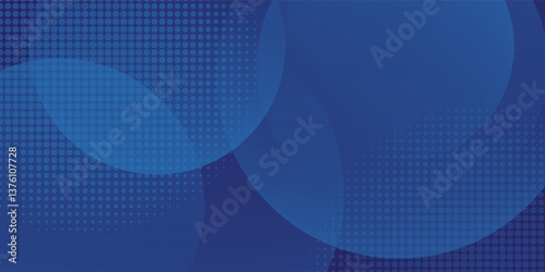 Wallpaper Mural Abstract blue background with circles. Vector illustration Torontodigital.ca