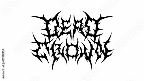 Dead Crown typography vector in a striking and intense dark metal font style for t-shirt print apparel, sticker, poster, logo and more