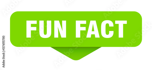 fun fact sticker. fun fact sign on transparent background