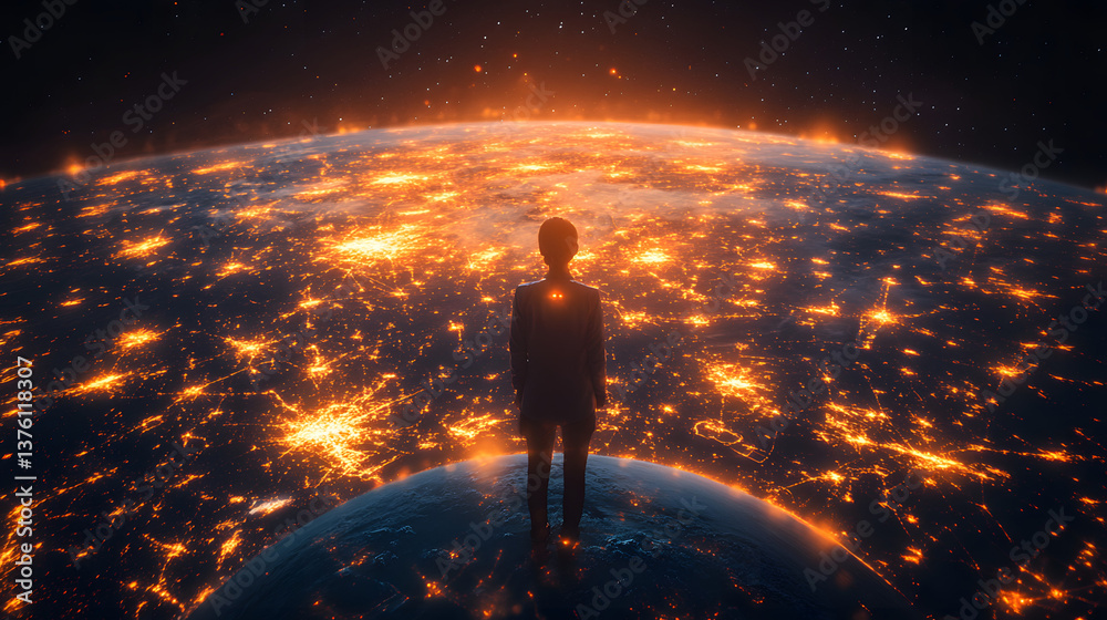 A digital illustration of the Earth surrounded by interconnected lines and symbols, representing global connectivity, technology, and the digital world.
A digital illustration of the Earth surrounded by interconnected lines and symbols, representing global connectivity, technology, and the digital world.