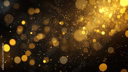 Golden and silver fireworks burst in a night sky, symbolizing celebration and joy