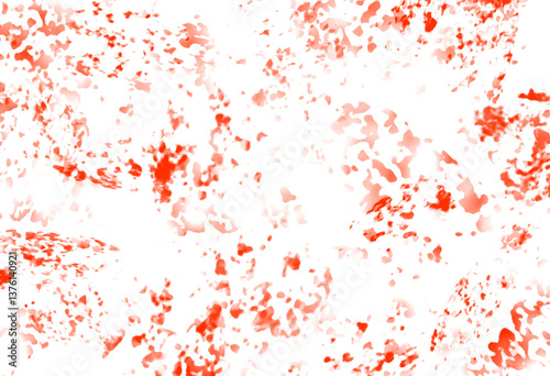Abstract red splashes on white background texture, Isolated on transparent background, PNG