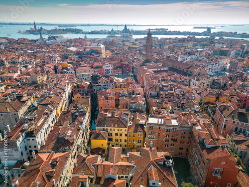 Aerial view of Venezia Old City