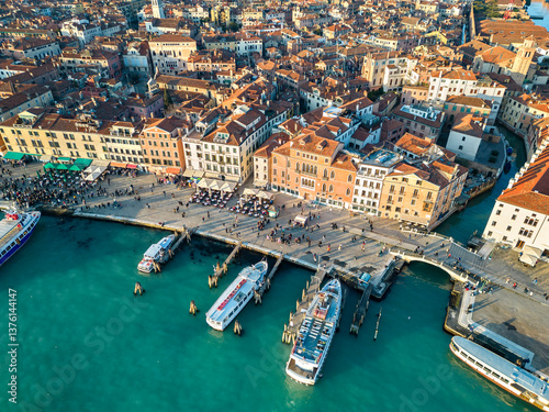 Aerial view of Venezia Grand Canal