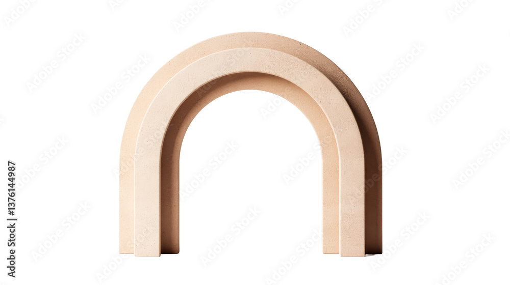 Minimalist Archway Sculpture Isolated on Black, cut out transparent Minimalist Archway Sculpture Isolated on Black, cut out transparent