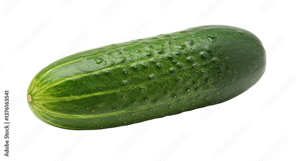 Isolated Fresh Cucumber Isolated Fresh Cucumber