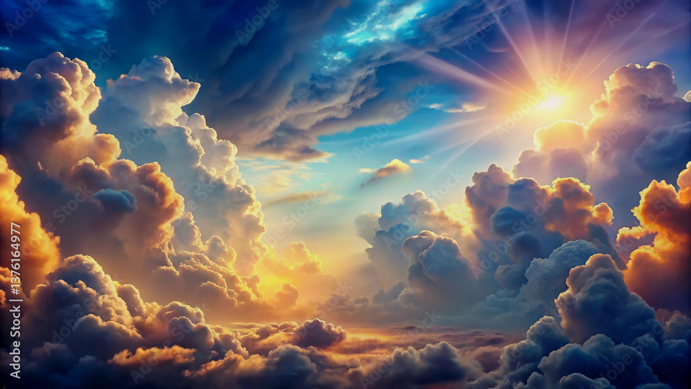 Majestic Sunset Cloudscape A Breathtaking Aerial View Majestic Sunset Cloudscape A Breathtaking Aerial View