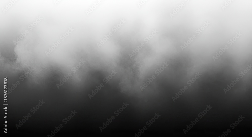 Fototapeta premium A Hazy, Monochromatic Mist With a Subtle Gradient From White to Deep Charcoal Gray