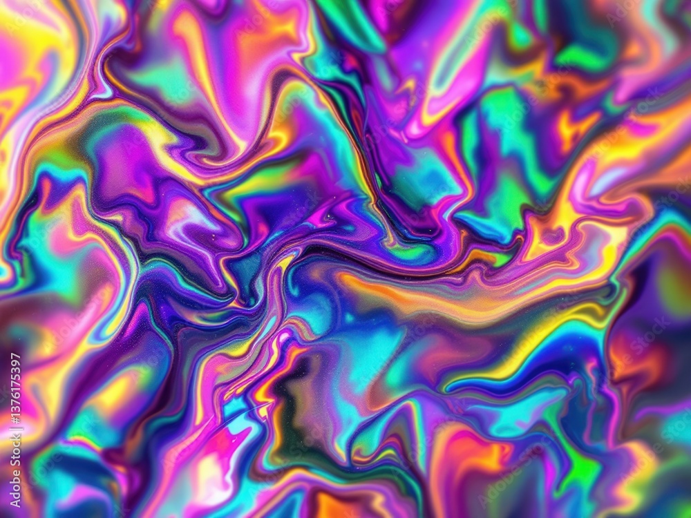  prismlight mesmerizing background with abstract  foil texture,  holographic spectrum