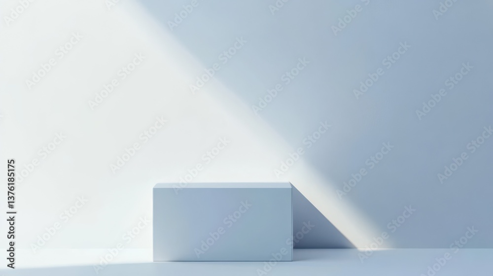 Empty podium or pedestal showcased on a white background featuring a box stand concept Blank product display shelf as a backdrop 3D rendering illustration Empty podium or pedestal showcased on a white background featuring a box stand concept Blank product display shelf as a backdrop 3D rendering illustration