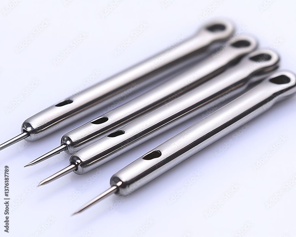 Precision Metal Tools on White. Precision Metal Tools on White.
