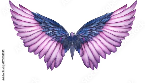 Pink Purple Fantasy Wings.