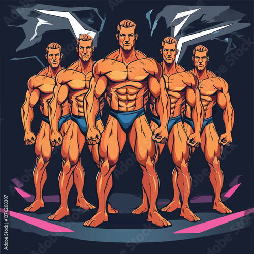 Alpha Force: Comic-Style Bodybuilders & Heroes