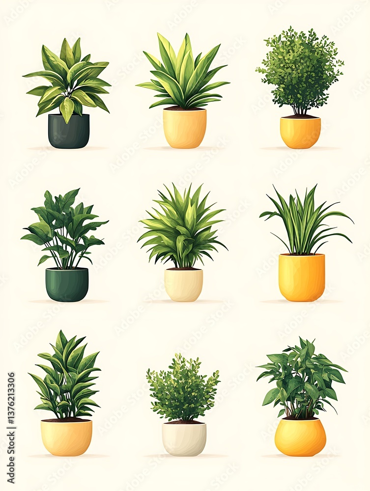 Potted Plants Collection. Potted Plants Collection.