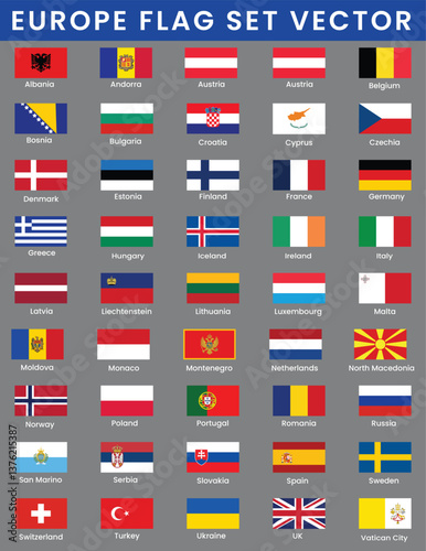 Free Download European Countries Flags Collection - GFXLoad