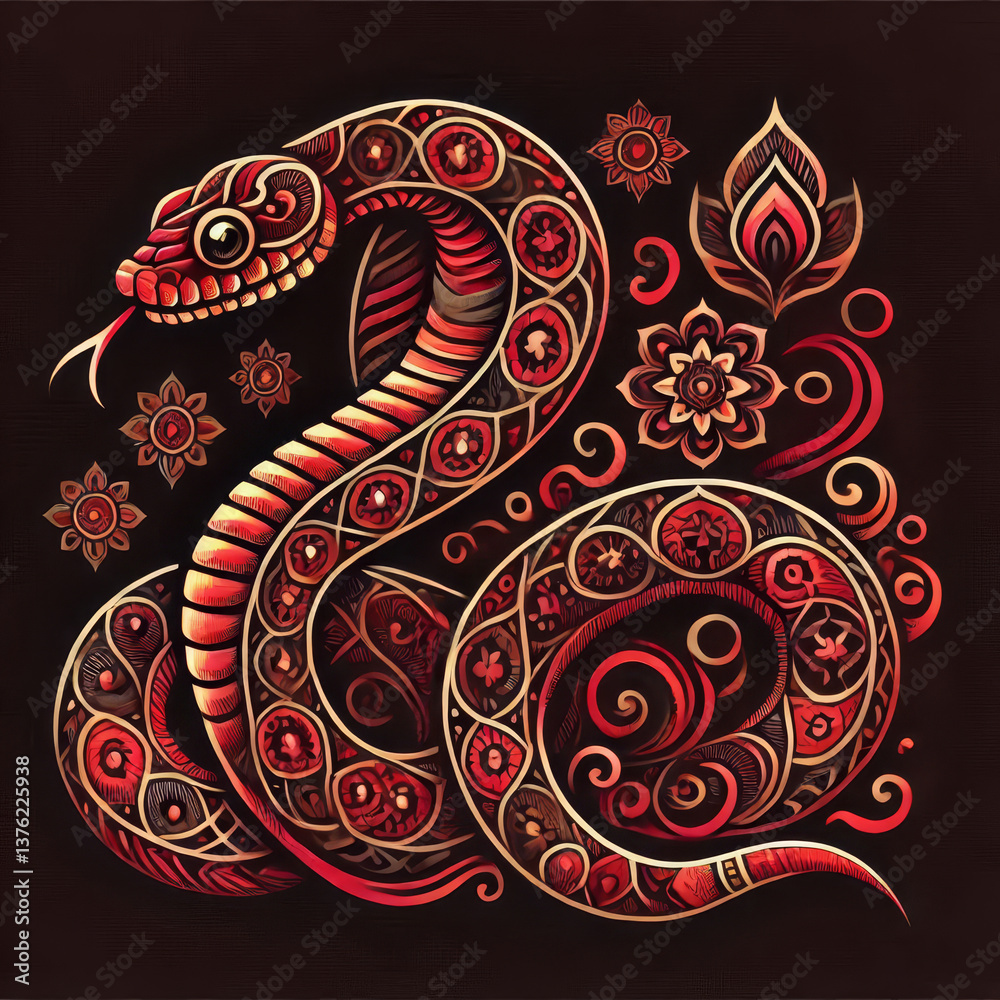 Obraz premium Snake Illustration