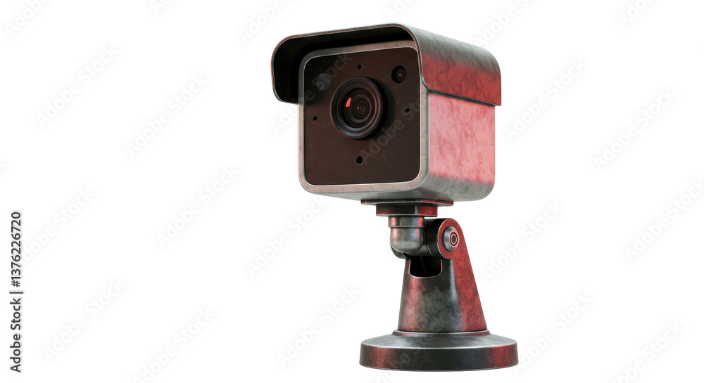 Isolated Industrial Security Camera with Adjustable Mount Isolated Industrial Security Camera with Adjustable Mount