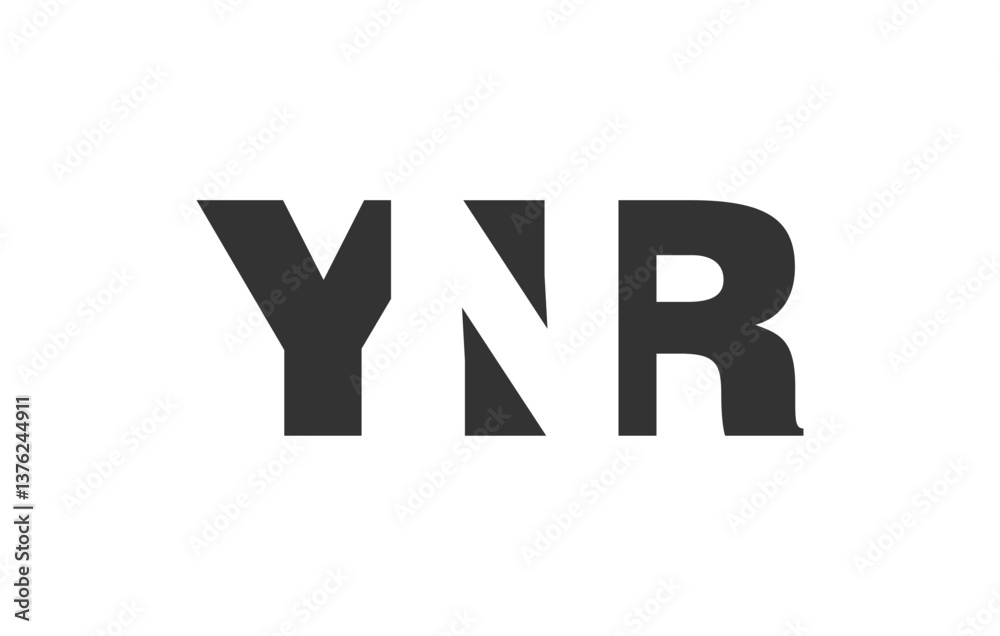 YNR logo design. Initial letter Y N R bold font style for tech startups, consulting, corporate branding. Creative company name, headlines typography identity, trendy logotype. YNR logo design. Initial letter Y N R bold font style for tech startups, consulting, corporate branding. Creative company name, headlines typography identity, trendy logotype.