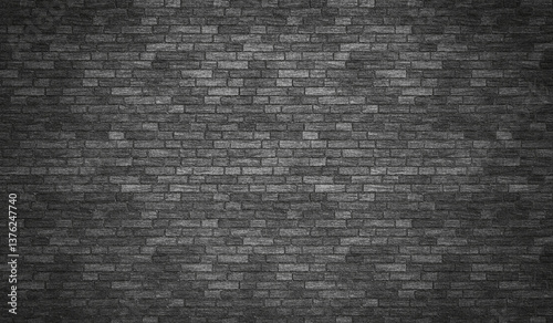Dark gray brick wall forming a textured background