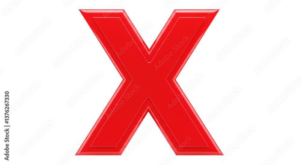 Isolated Red X Mark Isolated Red X Mark