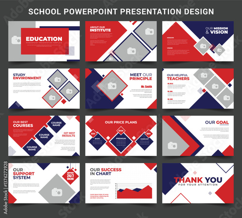 Back to School Education PowerPoint Template for Classroom Lessons Student Projects and Learning Activities Fully Editable Slides with Modern Design Ideal for Teachers and Academic Presentations.