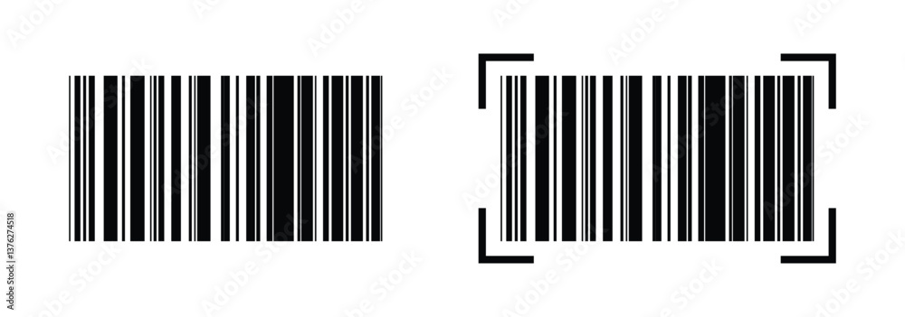 Isolated barcode on a white background, simple barcode illustration, scratched barcode vector, barcode icon for sales, product barcode, modern barcode for web use. Vector illustration, EPS 10 Isolated barcode on a white background, simple barcode illustration, scratched barcode vector, barcode icon for sales, product barcode, modern barcode for web use. Vector illustration, EPS 10