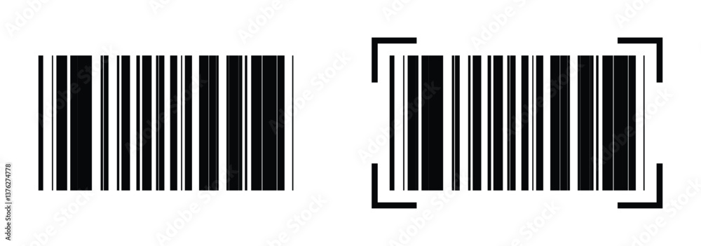 Isolated barcode on a white background, simple barcode illustration, scratched barcode vector, barcode icon for sales, product barcode, modern barcode for web use. Vector illustration, EPS 10 Isolated barcode on a white background, simple barcode illustration, scratched barcode vector, barcode icon for sales, product barcode, modern barcode for web use. Vector illustration, EPS 10