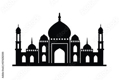 Mosque vector silhouette