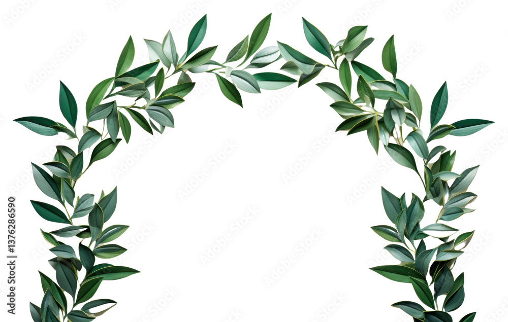 Obraz premium PNG Wreath plant leaf architecture.