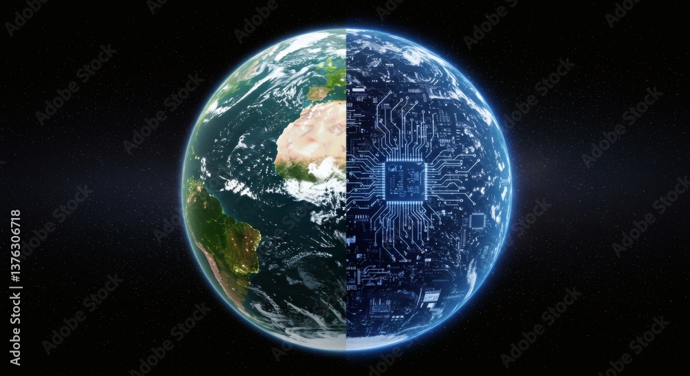 ABSTRACT ILUSTRATIONS ABOUT GREEN ENERGY