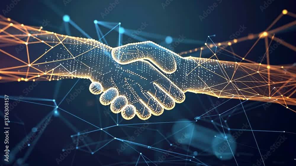 Digitaler Handschlag in vernetzter Welt