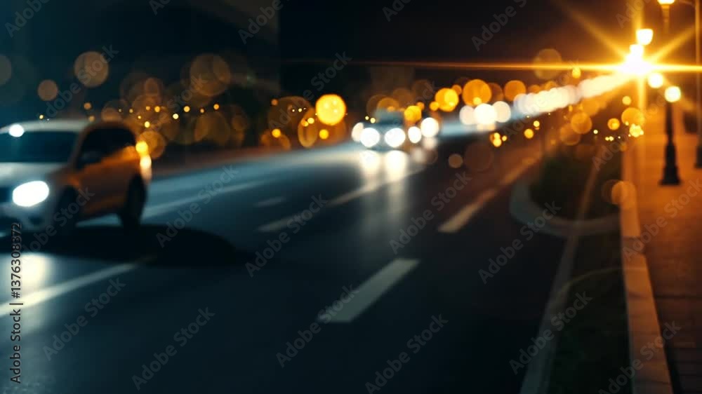 Bokeh Licht mit goldenen Funken