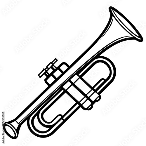 trumpet vector illustration