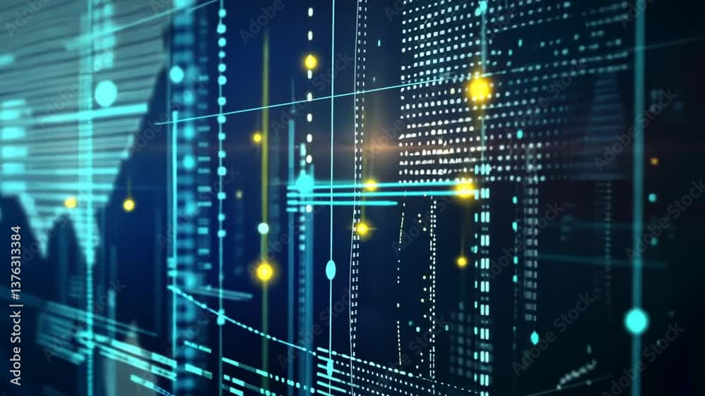 Datenströme in einer digitalen Matrixstruktur