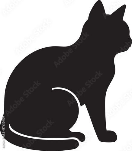 cat icon logo design