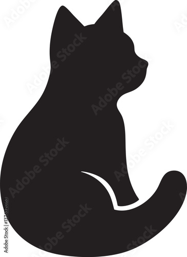 cat icon logo design