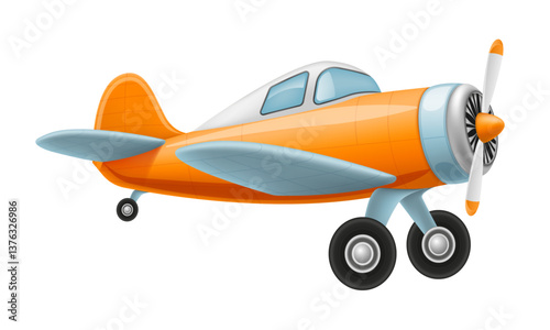 retro aircraft vintage airplane old plane vector illustration vector illustration isolated on white background