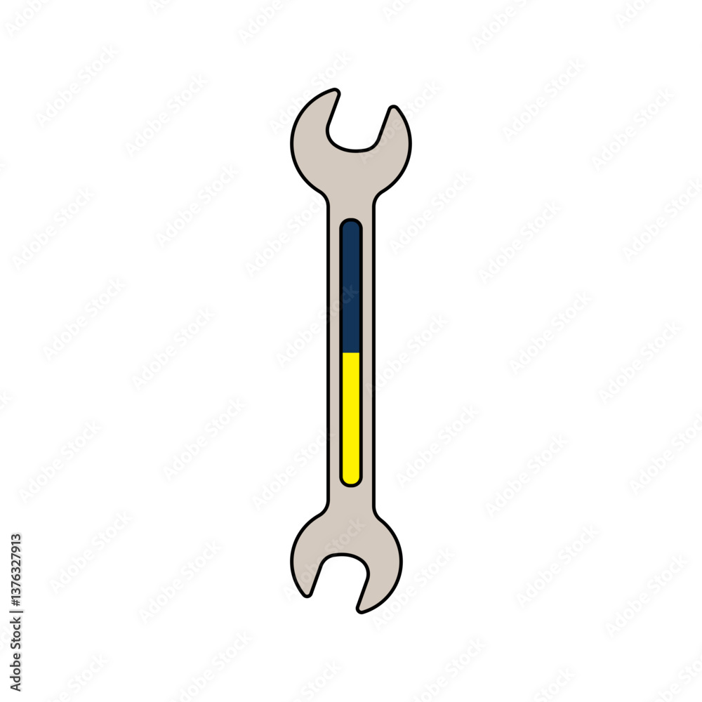 Double Wrenches Flat design style, an open-ended tool for gripping and turning bolts, essential for automotive, mechanical, and repair graphics. Double Wrenches Flat design style, an open-ended tool for gripping and turning bolts, essential for automotive, mechanical, and repair graphics.