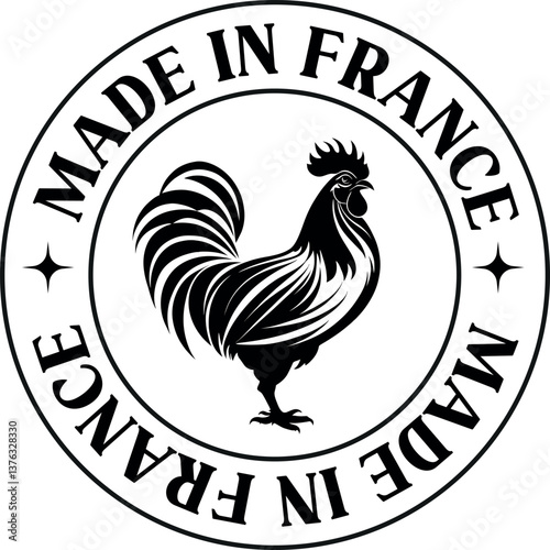 Made In Spain Stamp Logo Icon Symbol Design. French Product Label